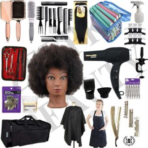 Beauty School Kit Hair Practice Set All in One Travel Bag