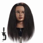 100% Real Hair Mannequin Head Styling Hairdresser Training Head